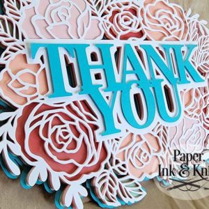 Thank you roses card