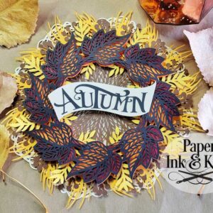 Autumn Wreath Layered Template