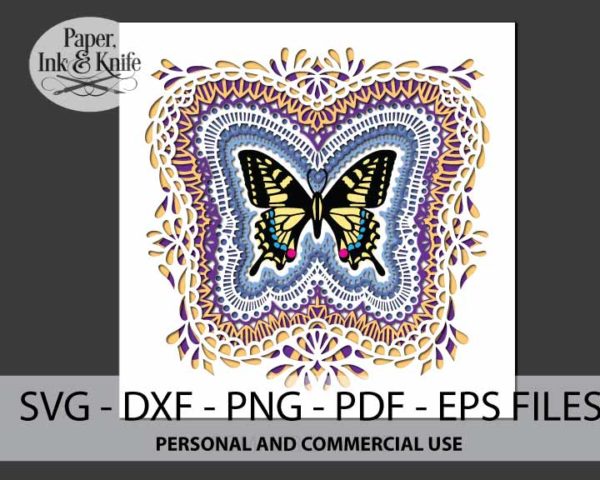 Butterfly Shadowbox Template Files