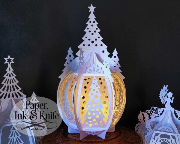 Christmas Tree Dots Lantern