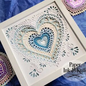 Heart Victorian Shadowbox Template