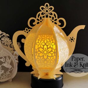 Teapot with daisies Lantern