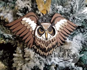 Owl 3D ornament