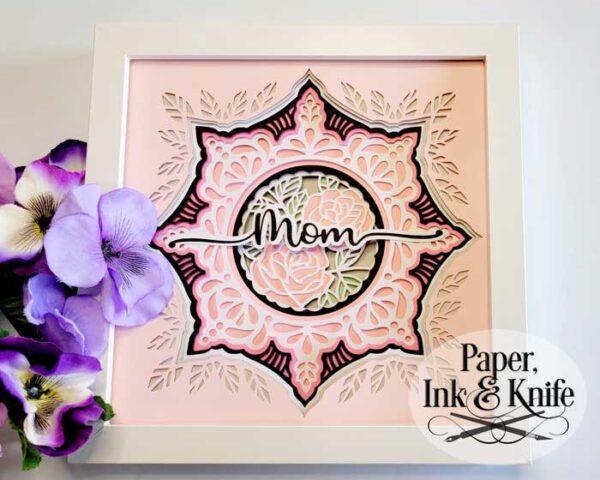 Roses Customizable Shadowbox Template