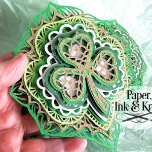 Lacy Shamrock Ornament template