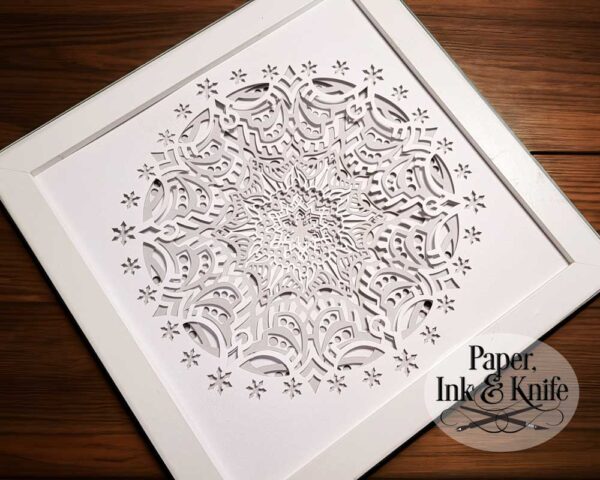 Snowflake Shadowbox Template