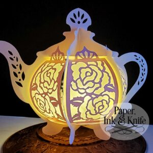 Teapot 3D Lantern SVG